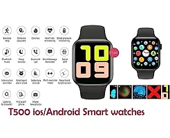 Stonc T500 Smartwatch with Heart Rate and Blood Pressure Monitor for Men  Women, Bluetooth Calling, Sleep Monitor, Oxygen Monitor, Fitness Tracker, Pedometer and Breathe Monitor (Black)-thumb1