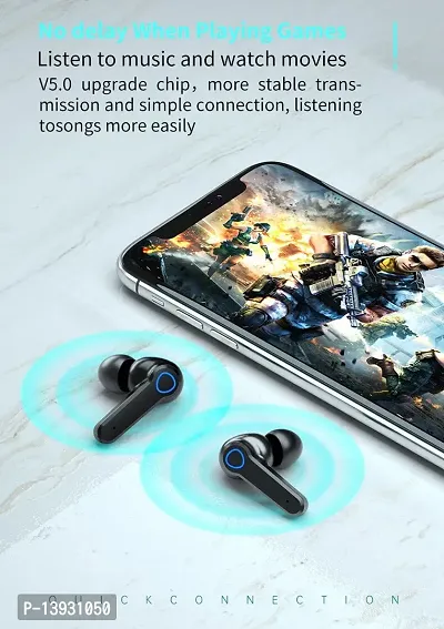 Stonx M19 Wireless Earbuds Headset Earbuds TWS Earphone Touch Control Mirror Digital Display Wireless Bluetooth 5.1 Headphones with Microphone , Touch Headset Headphone LED Digital Display Waterproof-thumb3