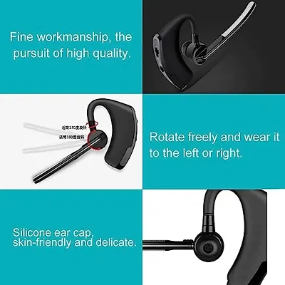 Stonx V8 Wireless Headset Earbuds Sports Headset Bluetooth Headset (Black)-thumb0