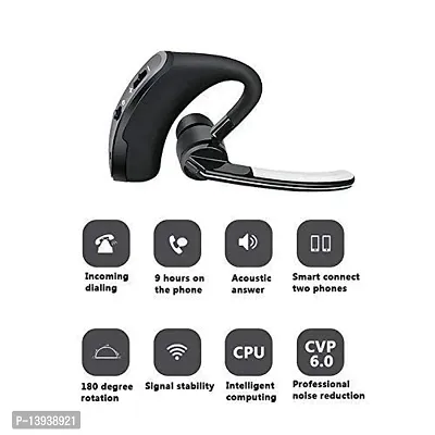 Stonx V8 Wireless Headset Earbuds Sports Headset Bluetooth Headset (Black)-thumb3