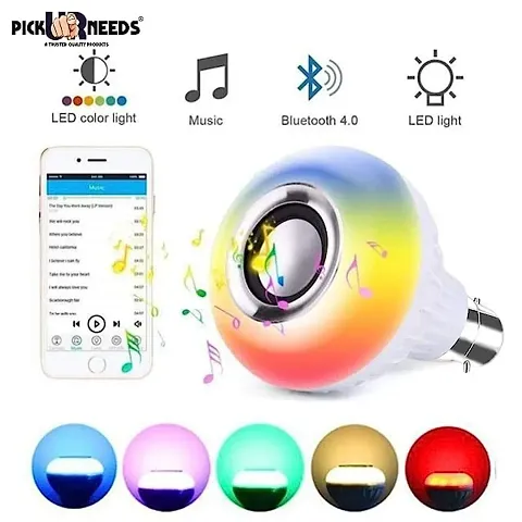 Led Multicolor RGB Music Bulb,Wireless Bluetooth Bulb with Speakers