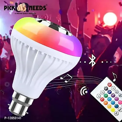 Stonx Bluetooth Light Bulb with Speaker, Smart LED Music Play Bulb with 24 Keys Remote Control 12W Changing Color Lamp for Bar Decoration, Home, Restaurants