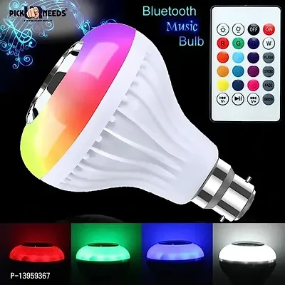 Mcsmi LED Bulb with Speaker, E27 LED Music Light Bulb with Bluetooth RGB Changing Color Lamp Built-in Audio Speaker with Remote C-thumb0