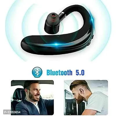 Stonx Wireless Headset S109 Bluetooth 5.0 Earbuds 8 Hours of Calling with 1 Hour Charge for Music,Calling,Sports Single Ear Headphone 180 Degree rotater Mic for All Smartphones-Multicolor-thumb0