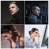 Mcsmi Wireless In Ear Headset S109 Bluetooth v5.0 Ear Clip 16 Hours of Calling with 1 Hour Charge for Music,Calling,Sports Earbuds Single Ear Headphone for All Smartphones-thumb2
