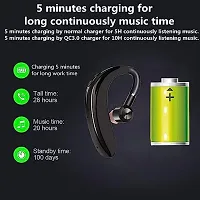Stonx Wireless Headset S109 Bluetooth 5.0 Earbuds 8 Hours of Calling with 1 Hour Charge for Music,Calling,Sports Single Ear Headphone 180 Degree rotater Mic for All Smartphones-Multicolor-thumb4