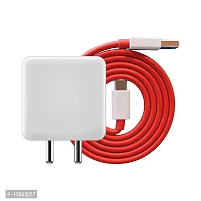 Mcsmi Dash Fast Charger 5V 4A Adapter with Type C USB Dash Fast Charging Cable Compatible with OnePlus 7 Pro/7/7T/6/6T/5T/5/3T/3 [White]-thumb0