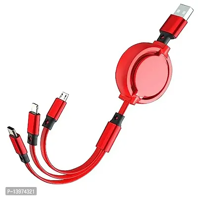Stonx 3 in 1 usb Charger Cable | Multiple Charging / 4Ft/1.2m Cord Compatible with Phone/Type C/Micro USB for All Android