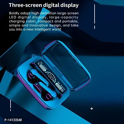 M19 Wireless Earbuds TWS 5.1 Large Screen Dual LED Digital Display Touch Bluetooth Headphones Mini Compact Portable Sports Waterproof Earphones-thumb0