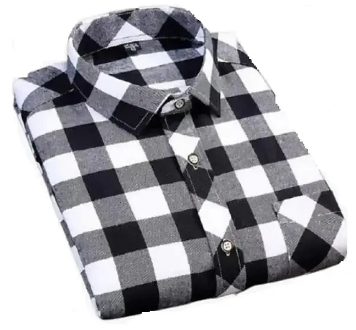 Trendy Cotton Printed Long Sleeves Shirts for Men