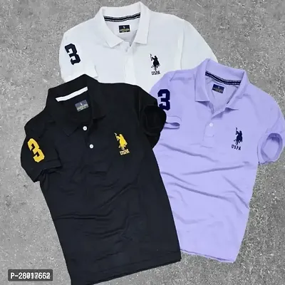 Mens Polo Matty Tshirts In Pack Of 3-thumb0