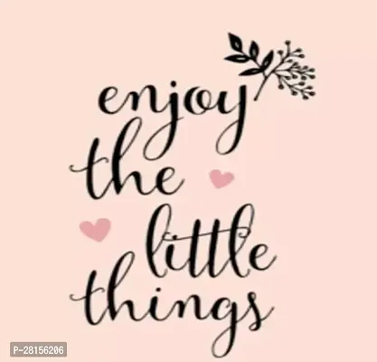 Fridge Magnet   Enjoy The Little Thing Quote Fridge Magnet   Stylish Fridge Magnet   MDF Wood Fridge Magnet   Kitchen and Indoor Decoration Fridge Magnet  Pack of 1  2.5 X 2.5 Inch