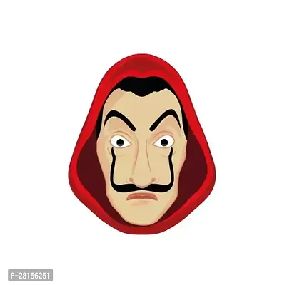 Fridge Magnet of Salvador Dali Face Mask for Gift and Decoration   MDF Wood Fridge Magnet   Attractive Cartoon Theme Magnet for Indoor Decoration  Pack of 1  2.5 X 2.5 NCH