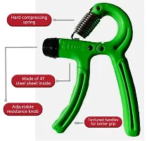 Grip Strength Trainer Hand Grip Exerciser Strengthener with Adjustable Resistance, Forearm Strengthener, Hand Exerciser for Muscle Building and Injury Recovery-thumb1