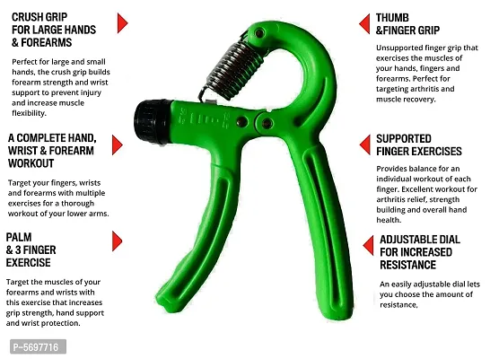 Grip Strength Trainer Hand Grip Exerciser Strengthener with Adjustable Resistance, Forearm Strengthener, Hand Exerciser for Muscle Building and Injury Recovery-thumb3