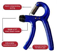 Grip Strength Trainer Hand Grip Exerciser Strengthener with Adjustable Resistance, Forearm Strengthener, Hand Exerciser for Muscle Building and Injury Recovery-thumb1