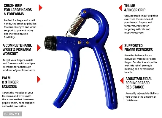 Grip Strength Trainer Hand Grip Exerciser Strengthener with Adjustable Resistance, Forearm Strengthener, Hand Exerciser for Muscle Building and Injury Recovery-thumb4