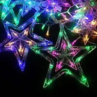 ADZPLUG Curtain LED Star String Light for Festivals with 8 Flash Modes - Multicolor-thumb3