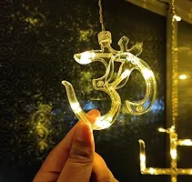 ADZPLUG Swastik om Curtain Decorative Lights, String Lights with 12 Hanging Props - 2.5 Meter 138 LED,Diwali Decoration Items for Home Decor,Night Light, Room Lights for Bedroom,Balcony Decor.-thumb2