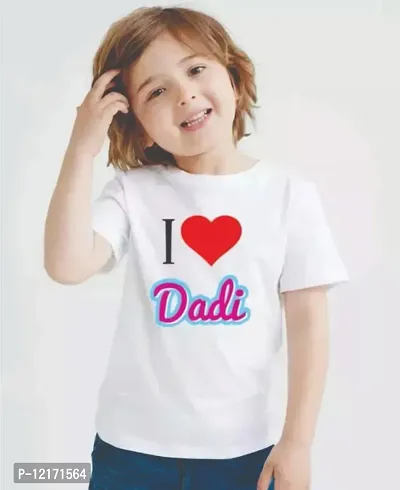 I love Dadi Printed Half Sleeve Tshrit for Kids
