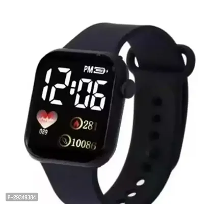 Trendy Black Led Smart Watch For Boys and Girls-thumb0