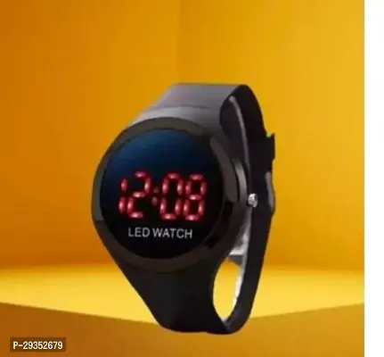 Black Ring Light Led Digital Watch For Teenagers Boys With Attractive Looks