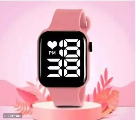 Classy Digital Pink Led Watch For Girls-thumb0