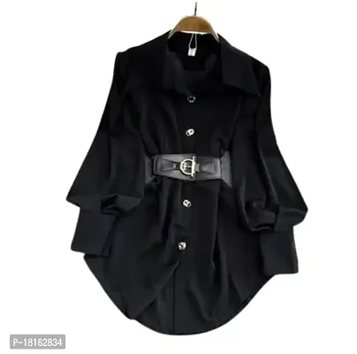 Women's Stylish Long Shirts with Belt (G.K.Enterprises)