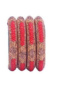 SHUBHLAXMI Shublaxmi Glass Bangle Lakh kada set for Women  Girls (pack of 4)-thumb1