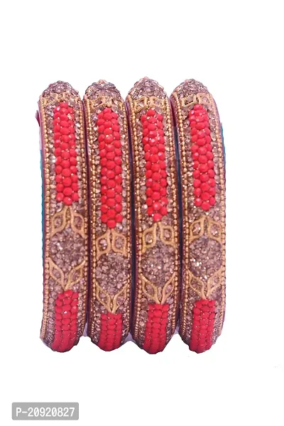 SHUBHLAXMI Shublaxmi Glass Bangle Lakh kada set for Women  Girls (pack of 4)-thumb2