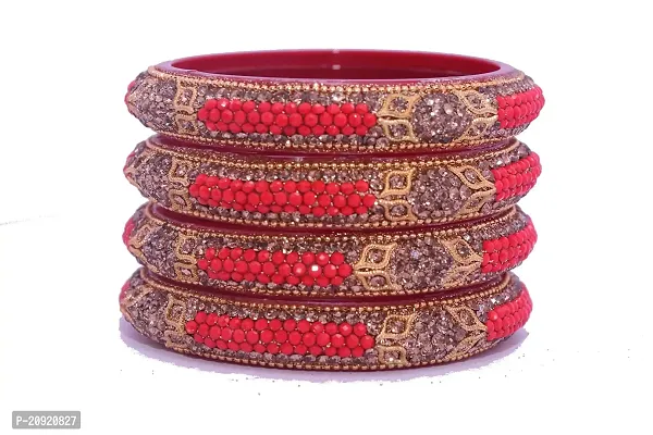 SHUBHLAXMI Shublaxmi Glass Bangle Lakh kada set for Women  Girls (pack of 4)-thumb0