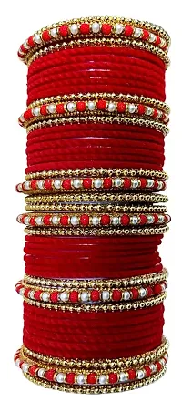 SHUBHLAXMI Glass Bangles Set/Kada set Karwa chauth/wedding/shaadi Special for Women And Girls (Pack of 42)-thumb1