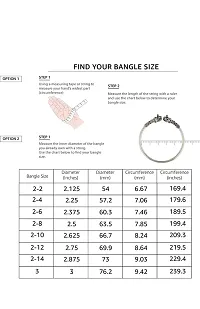 SHUBHLAXMI velvet gleter pattern glass bangle for women/girl (pack of 96)-thumb2