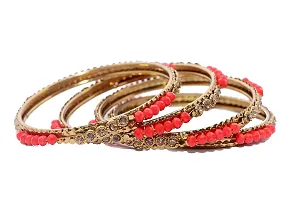 SHUBHLAXMI metal bangle set zircon stone bangle set for women  girls (pack of 4)-thumb1