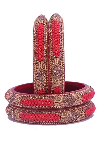 SHUBHLAXMI Shublaxmi Glass Bangle Lakh kada set for Women  Girls (pack of 4)-thumb2