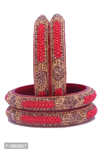 SHUBHLAXMI Shublaxmi Glass Bangle Lakh kada set for Women  Girls (pack of 4)-thumb3