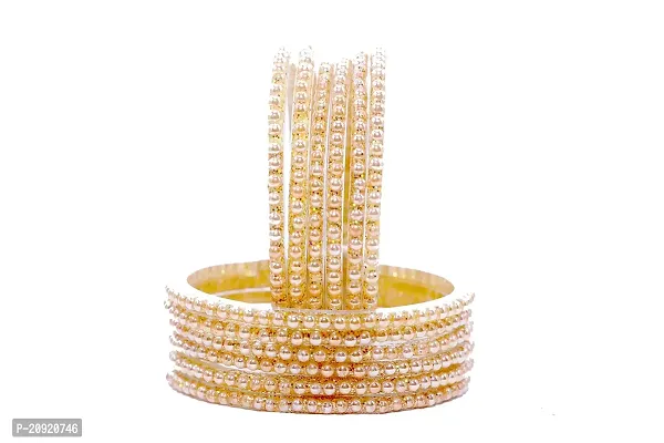 Shubhlaxmi glass kada set beads kada set for women  girls (pack of 12)