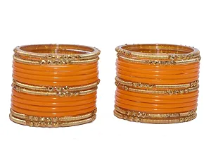 Shubhlaxmi glass bangle set fancy bangle set for women  girls (pack of 28)-thumb1