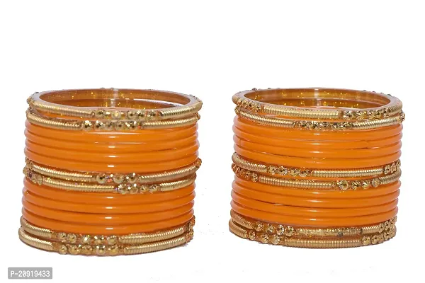 Shubhlaxmi glass bangle set fancy bangle set for women  girls (pack of 28)-thumb2
