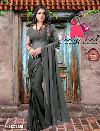 Fancy Georgette Saree with Blouse Piece for Women