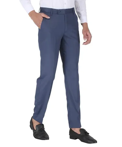 Kurus Regular Fit Men Blue Trousers  Buy Kurus Regular Fit Men Blue  Trousers Online at Best Prices in India  Flipkartcom
