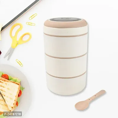 Smart Stainless Steel Airtight Leak-Proof Stack 3 Layer Portable Lunch Box