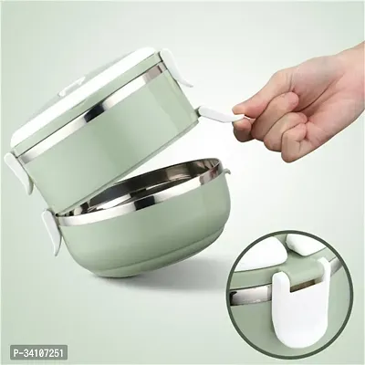 Multi Layer Stainless Steel Hot Lunch Box (2 Layer)-thumb0