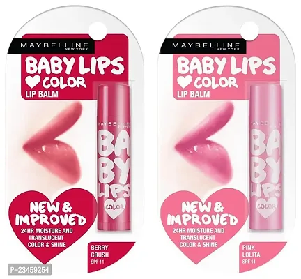 Maybelline New York Baby Lips Lip Balm, Pink Lolita  Berry Crush, 4g