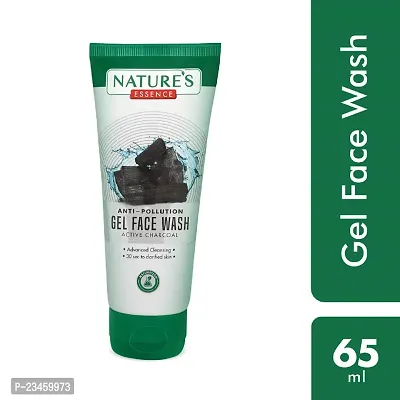 Nature's Essence Anti Pollution Gel Face wash Active Charcoal , 65ml (Pack of 4)-thumb3
