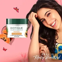 Biotique Papaya tan removal brightening  revitalizing face scrub 75g-thumb1