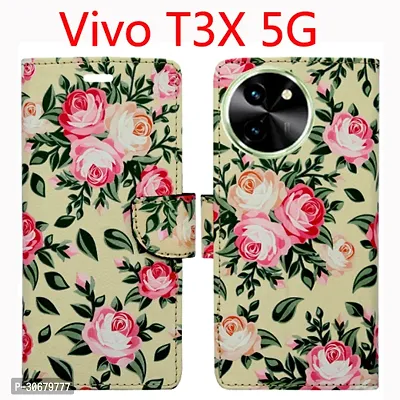 Toklot Flip Cover for Vivo T3X 5G