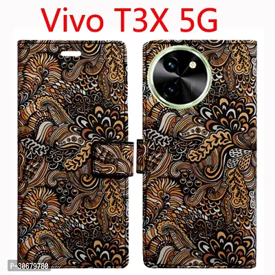 Toklot Flip Cover for Vivo T3X 5G