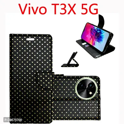 Toklot Flip Cover for Vivo T3X 5G