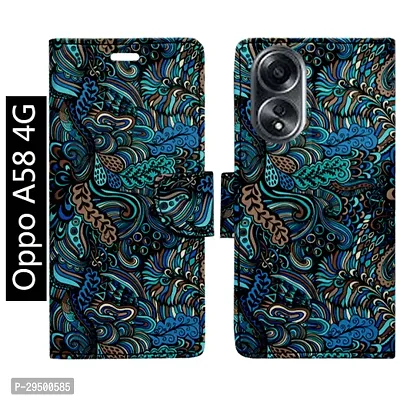 Toklot Flip Cover for Oppo A58 4G